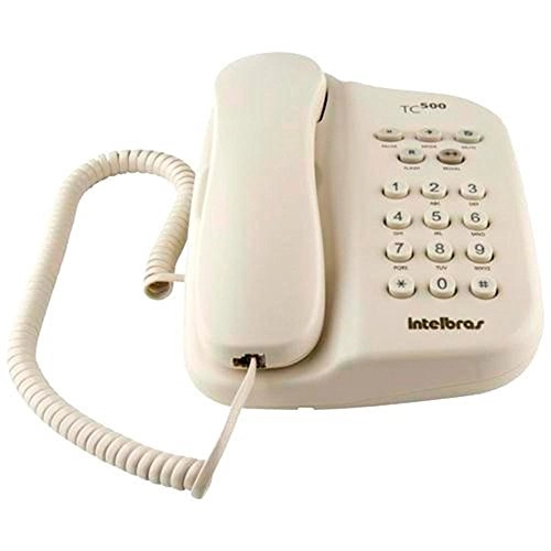 Telefone Intelbras Tc 500 C/chave Perola