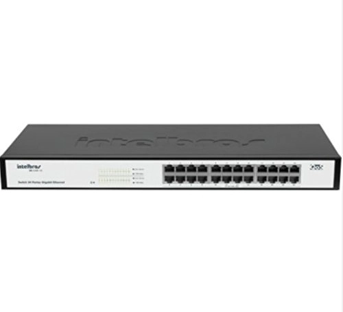 Switch Rack 24 Portas Gigabit Intelbras Sg 2400 Qr Com Qos