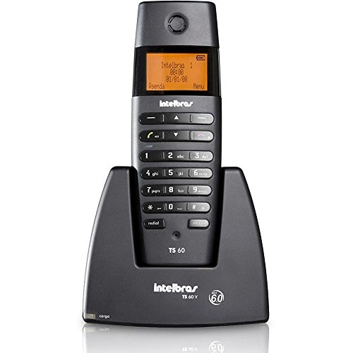 Telefone Sem Fio Com Identificador De Chamadas Viva Voz E Display Iluminado Ts60v Preto Intelbras