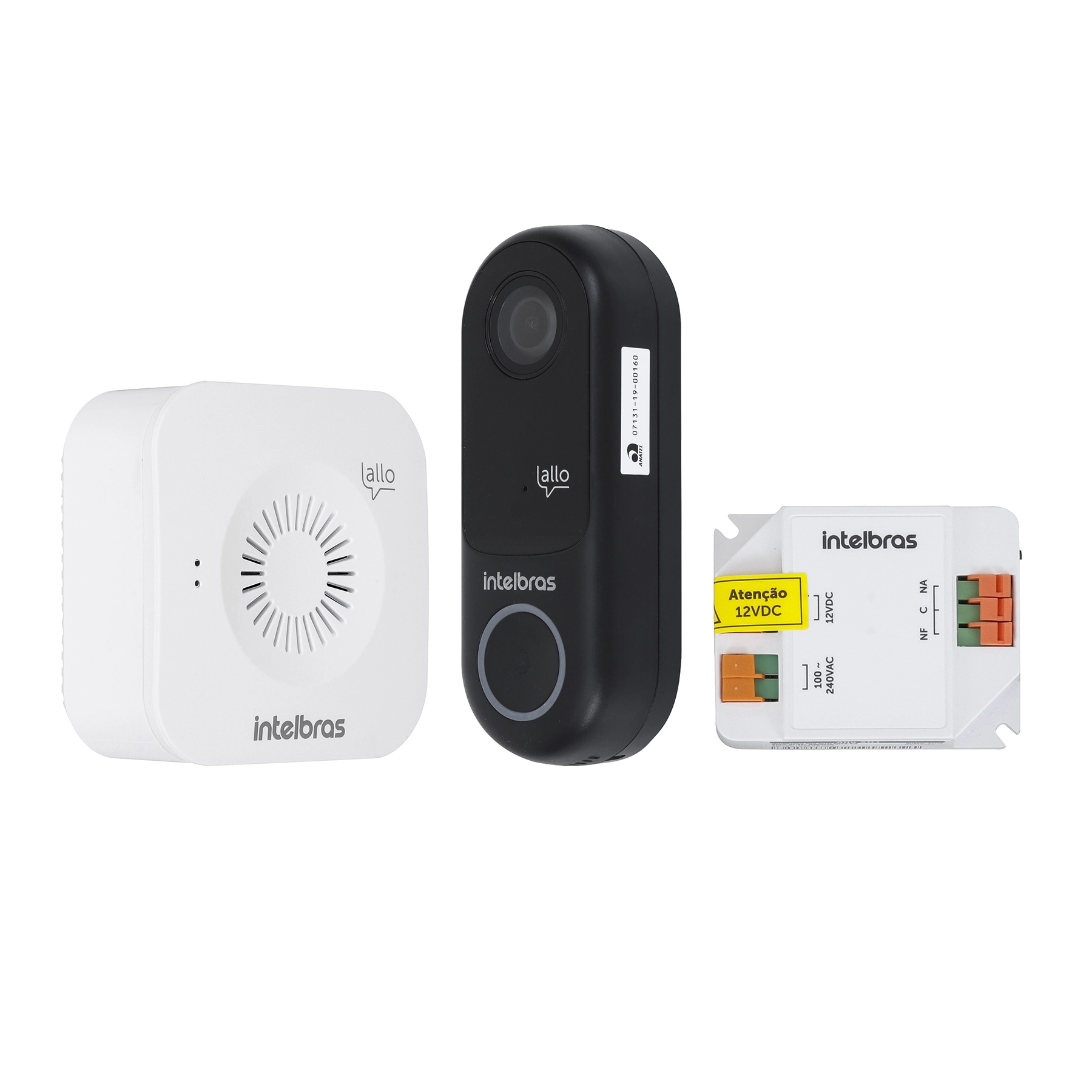 Vídeo Porteiro Doorbell Wi-Fi Allo com Campainha W3+ Intelbras