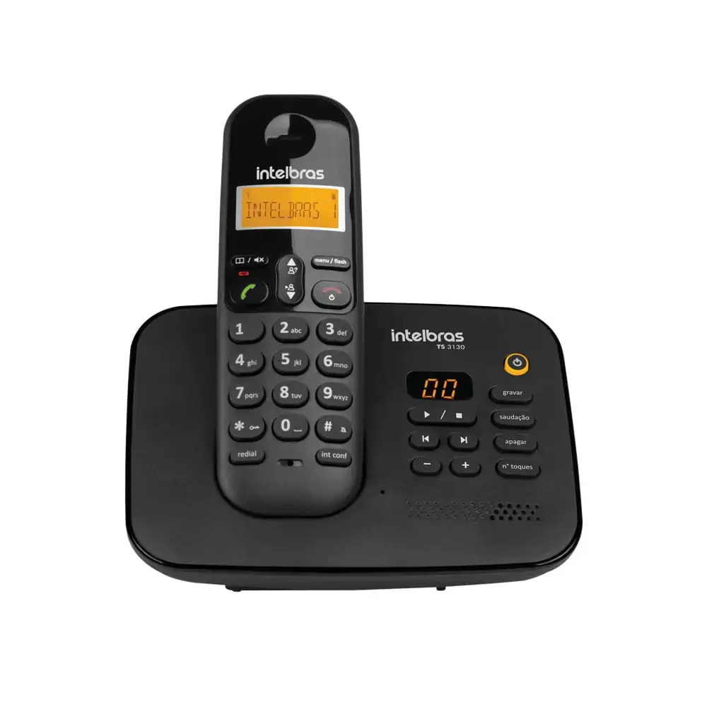 Telefone Sem Fio Digital Intelbras Ts3130 Com Secretária Eletrônica