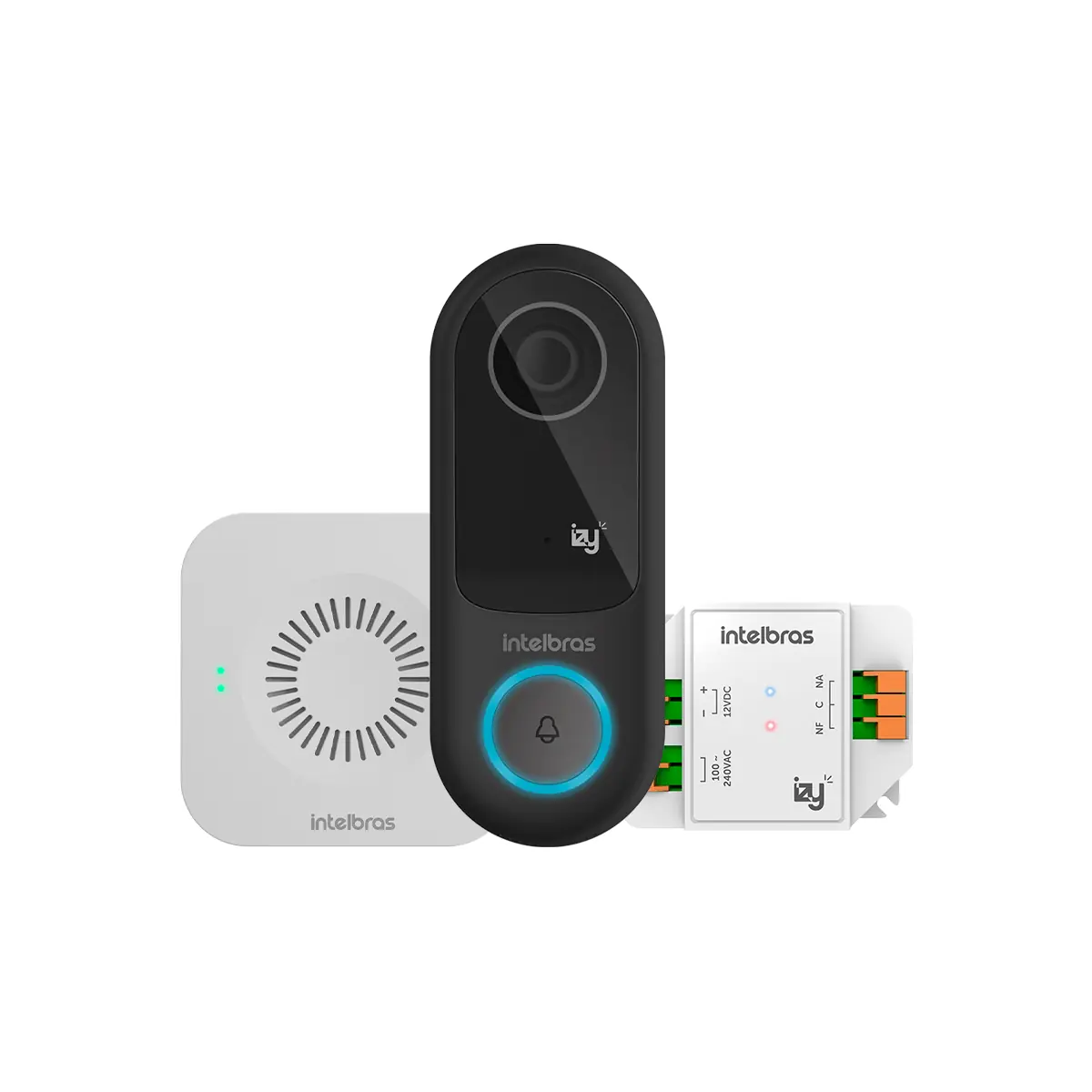 Video Porteiro Intelbras Smart Ivw 3000 C/microfone Preto