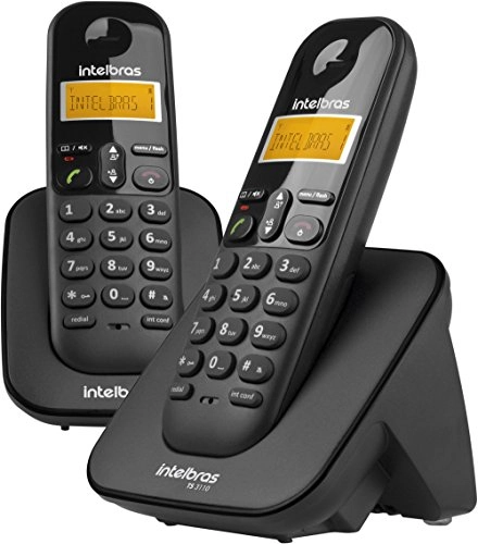 Telefone Sem Fio Digital Id Com Ramal Preto Ts3112 Intelbras