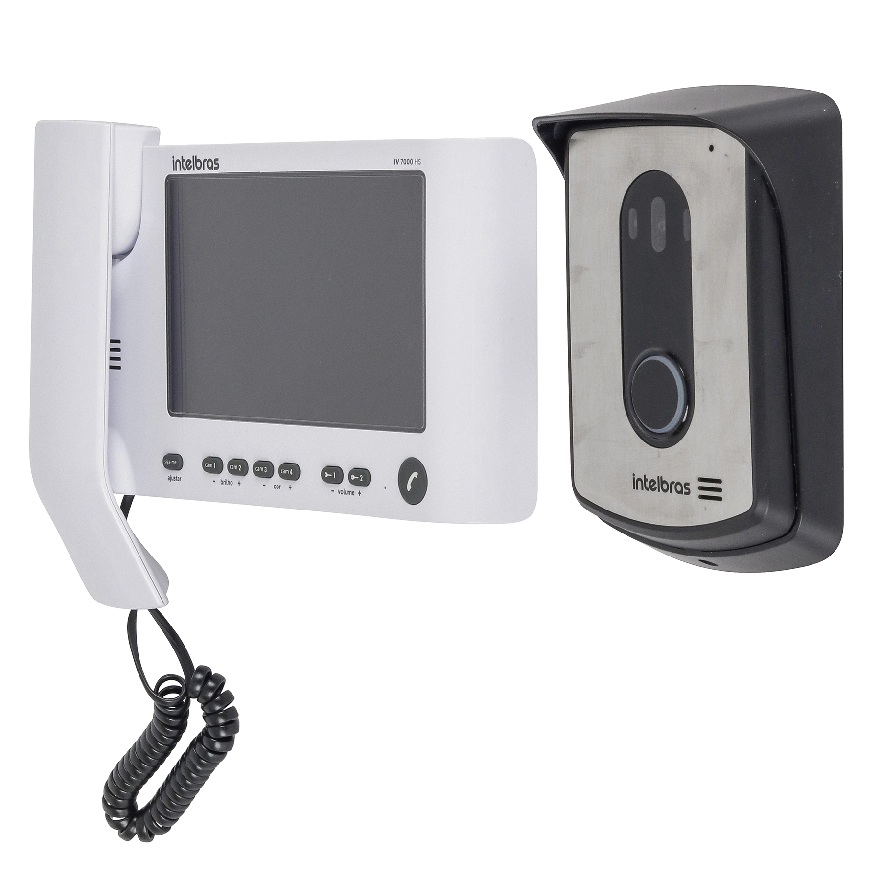 Kit Vídeo Porteiro Color 7" LCD IV 7010HS Intelbras