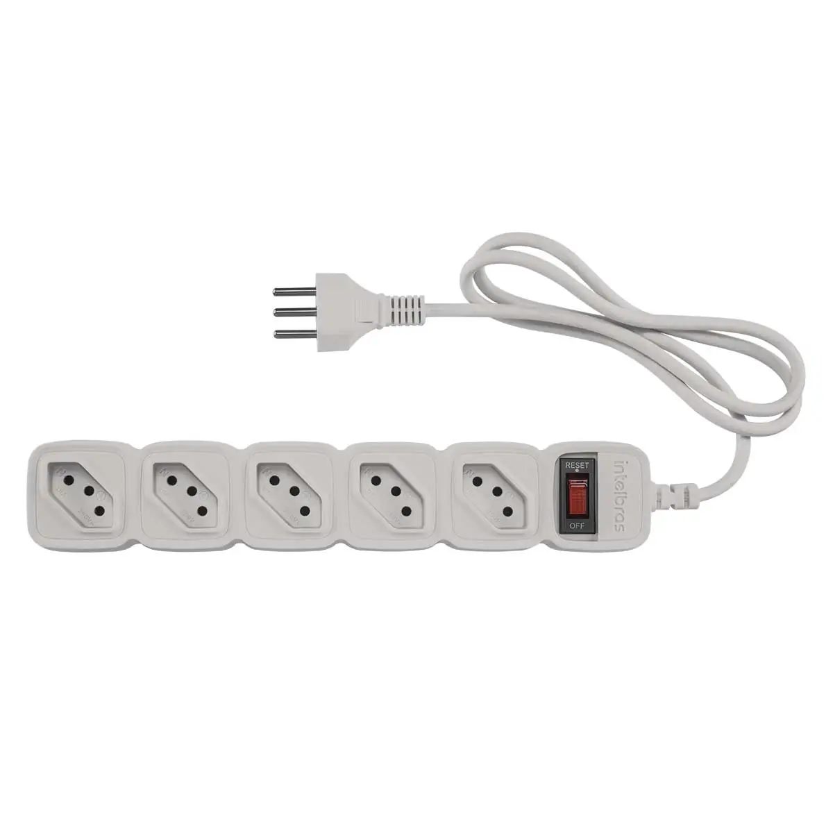 Filtro de Linha Intelbras 5 Tomadas Bivolt 100cm EPE 205 BR-4824200 Branco