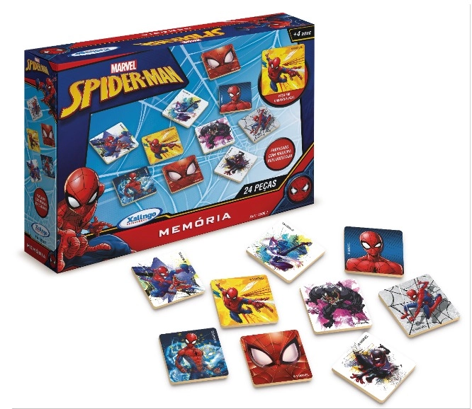 Jogo da Memória Homem Aranha - 24 Peças - Xalingo