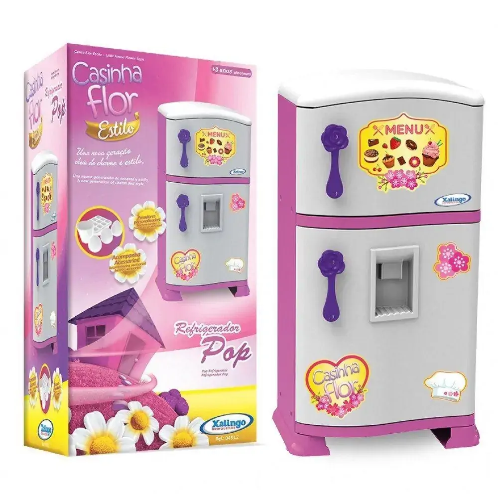 Refrigerador Pop - Casinha Flor - Xalingo