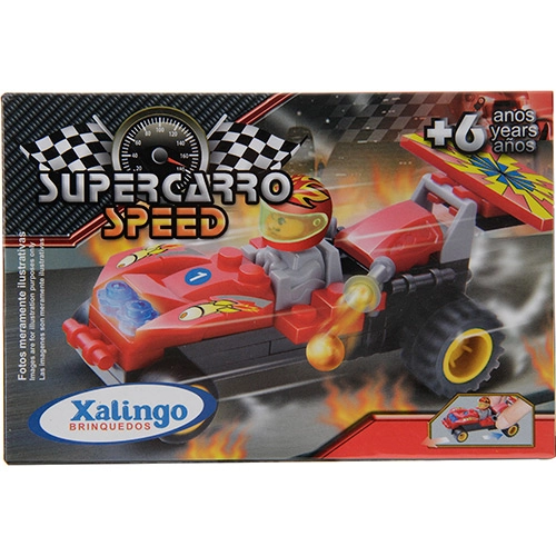 Blocos De Encaixe Super Carro Speed Xalingo