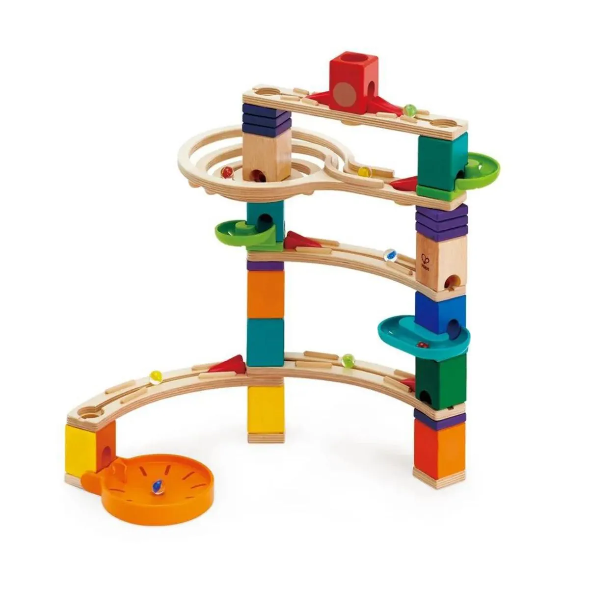 Corrida de Bolinha Quadri 44 Peças Marrom - Hape