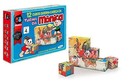 Cubos Quebra Cabeça Xalingo Turma Da Mônica 50 Anos 10710