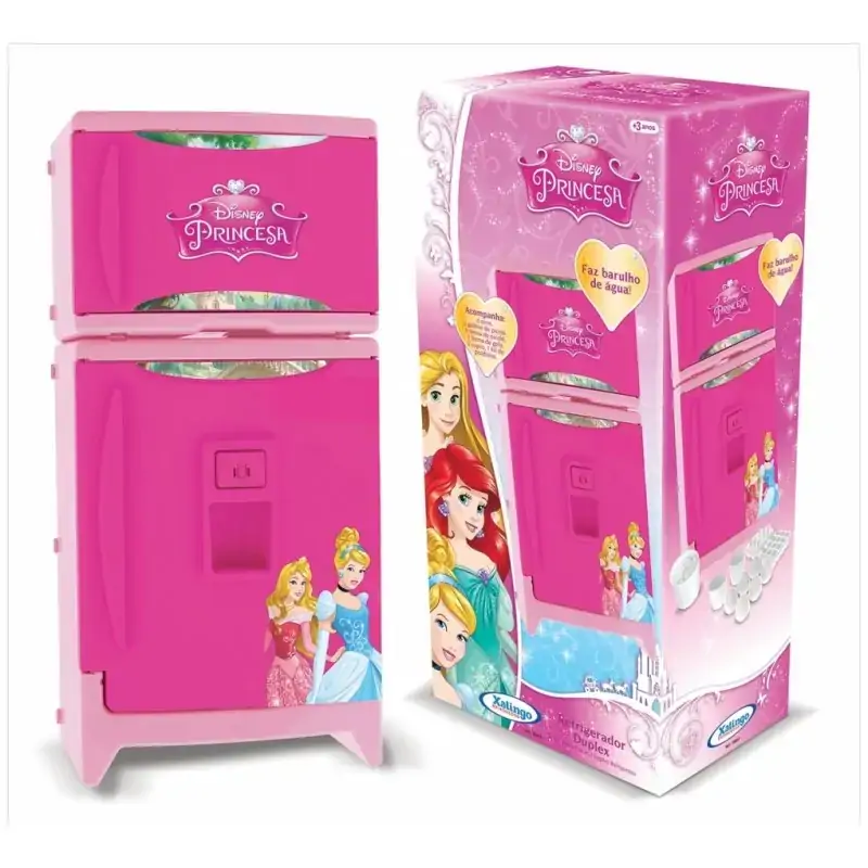 Refrigerador Duplex Xalingo Princesas C/som 1800.9 Rosa