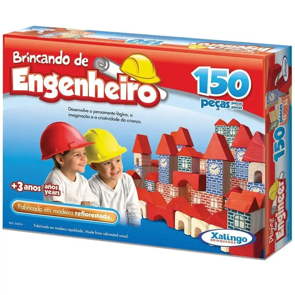 Brincando de Engenheiro - 150 Peças - Xalingo