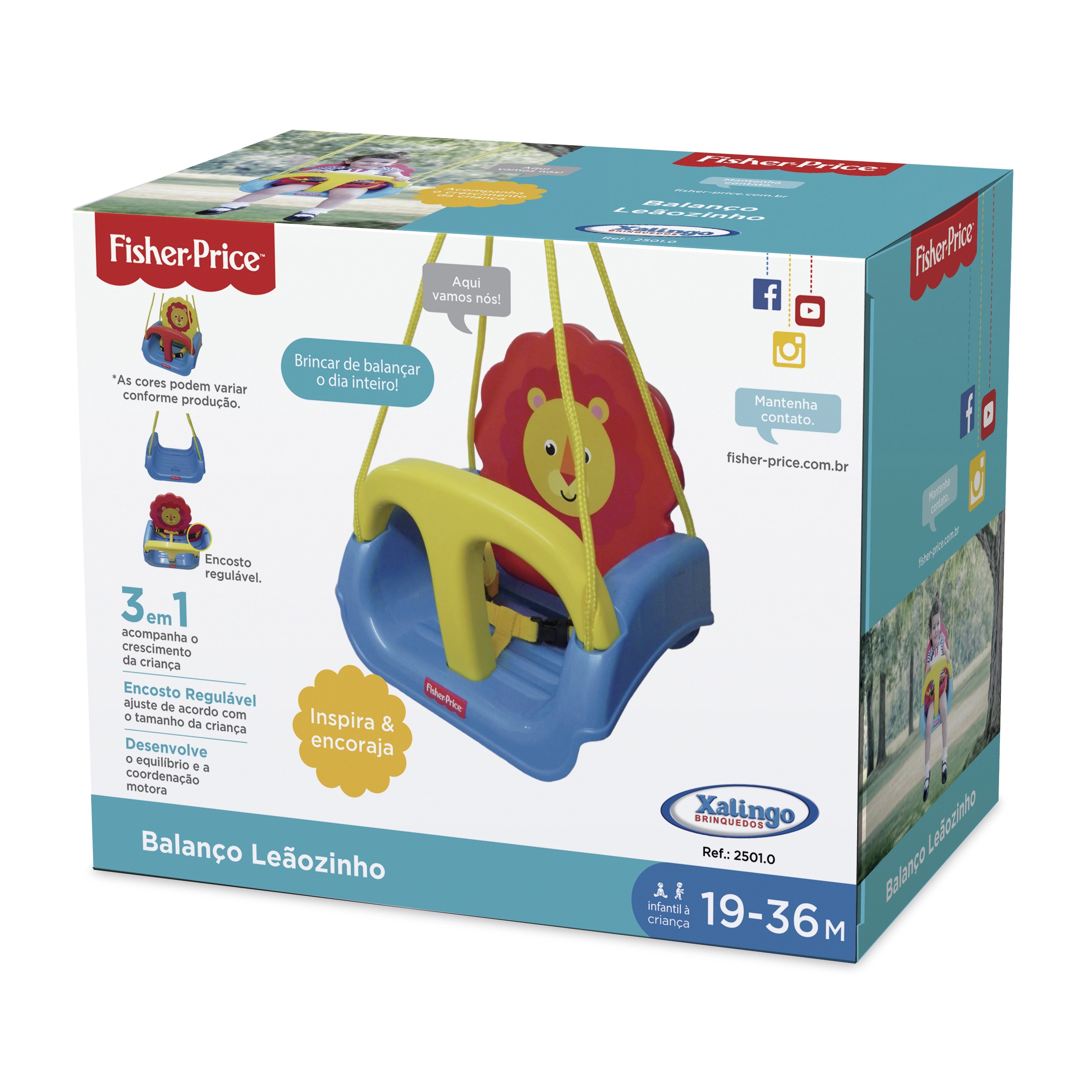 Balanço Infantil Leaozinho Fisher Price Xalingo 2501.0