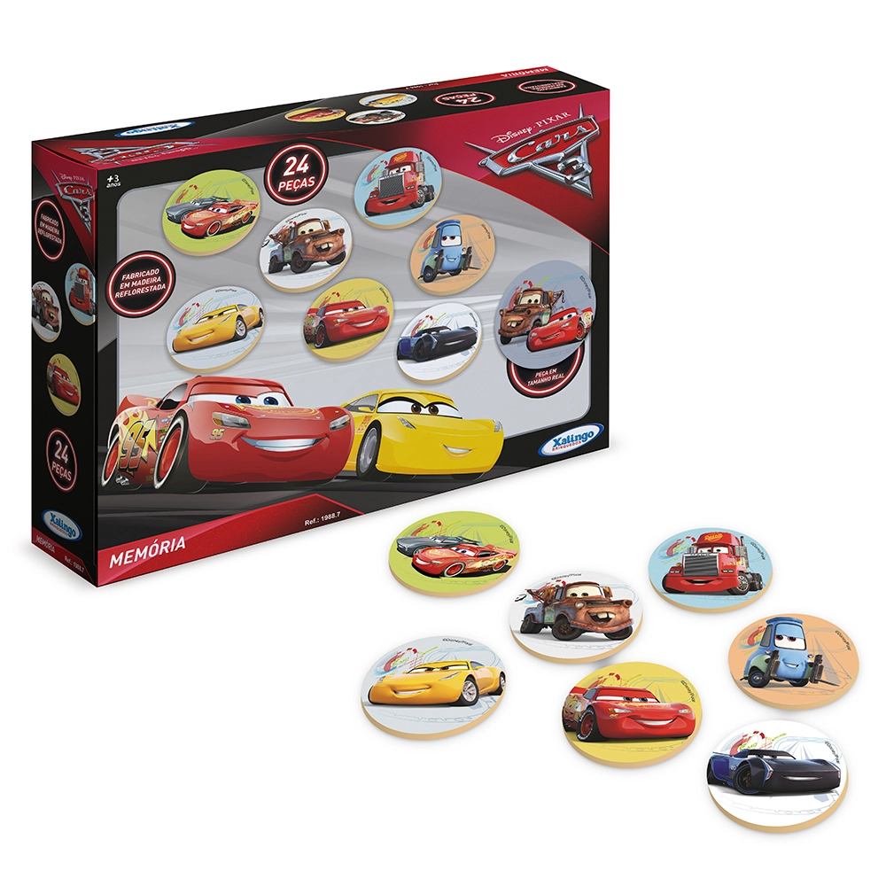 Jogo da Memória Carros 3 - Xalingo