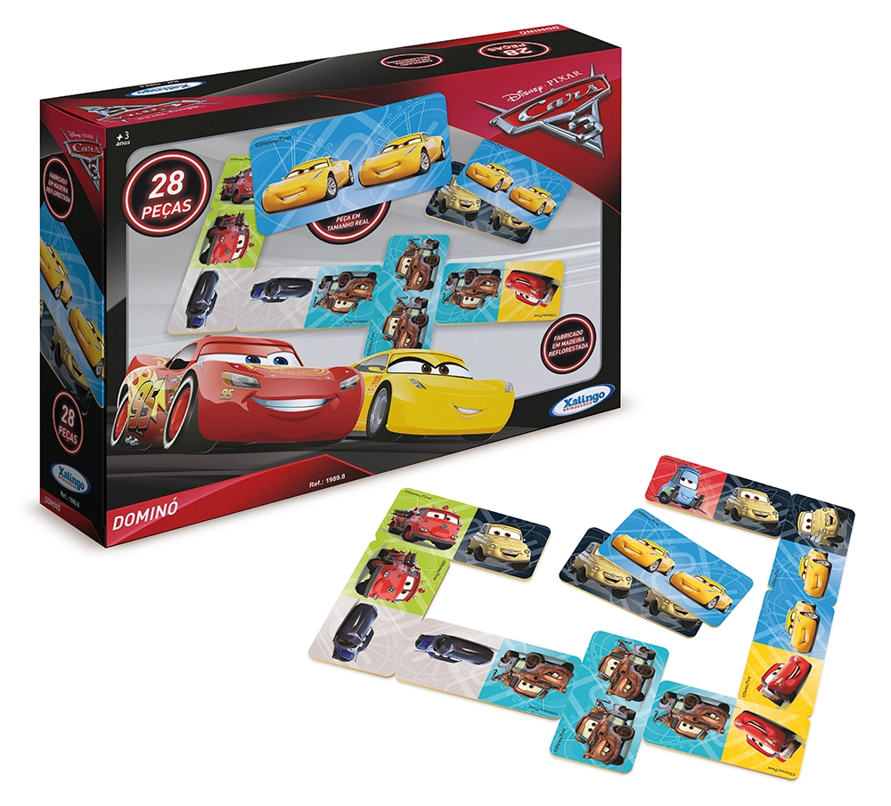 Jogo de Dominó Carros 3 - Xalingo