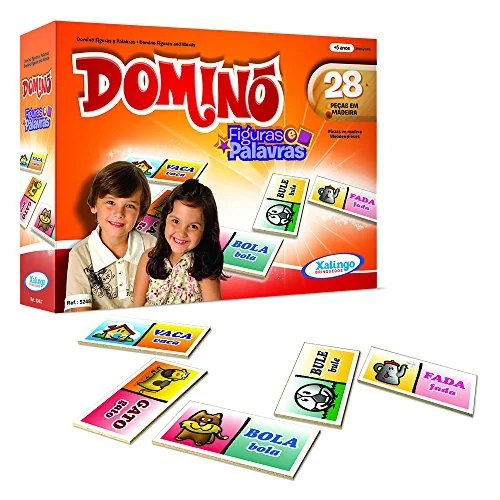 Dominó Figuras e Palavras - Xalingo