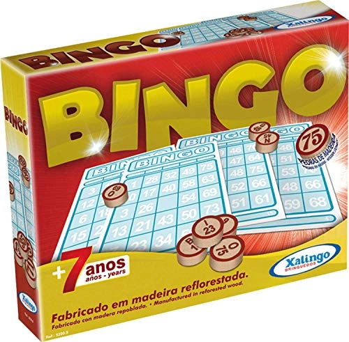 Jogo de Bingo Bingo de Pedras de Madeira