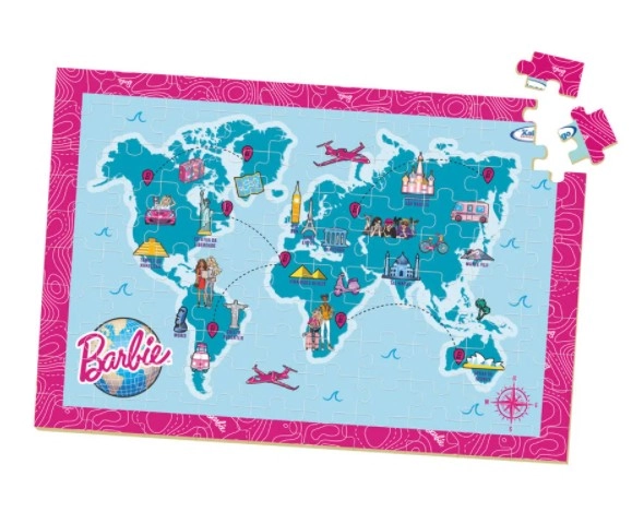 Quebra Cabecas 100 Pcs Mapa Mundi Travel Xalingo