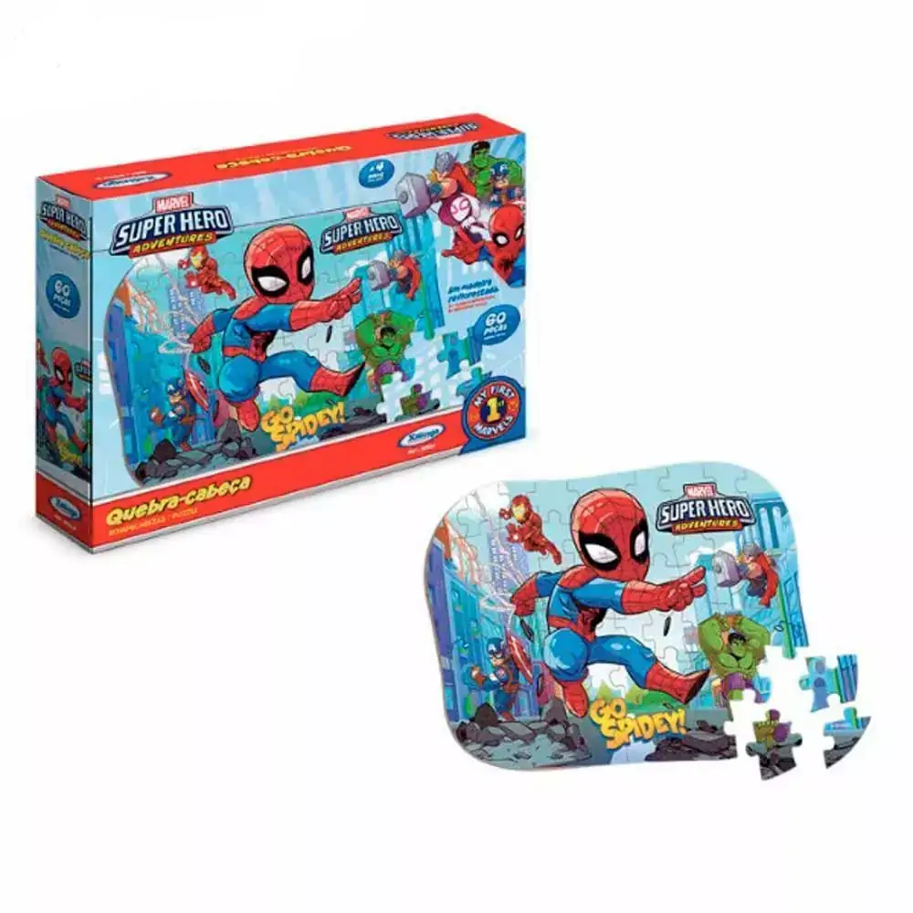 Quebra Cabeça Super Hero Adventures 60 Peças - Xalingo