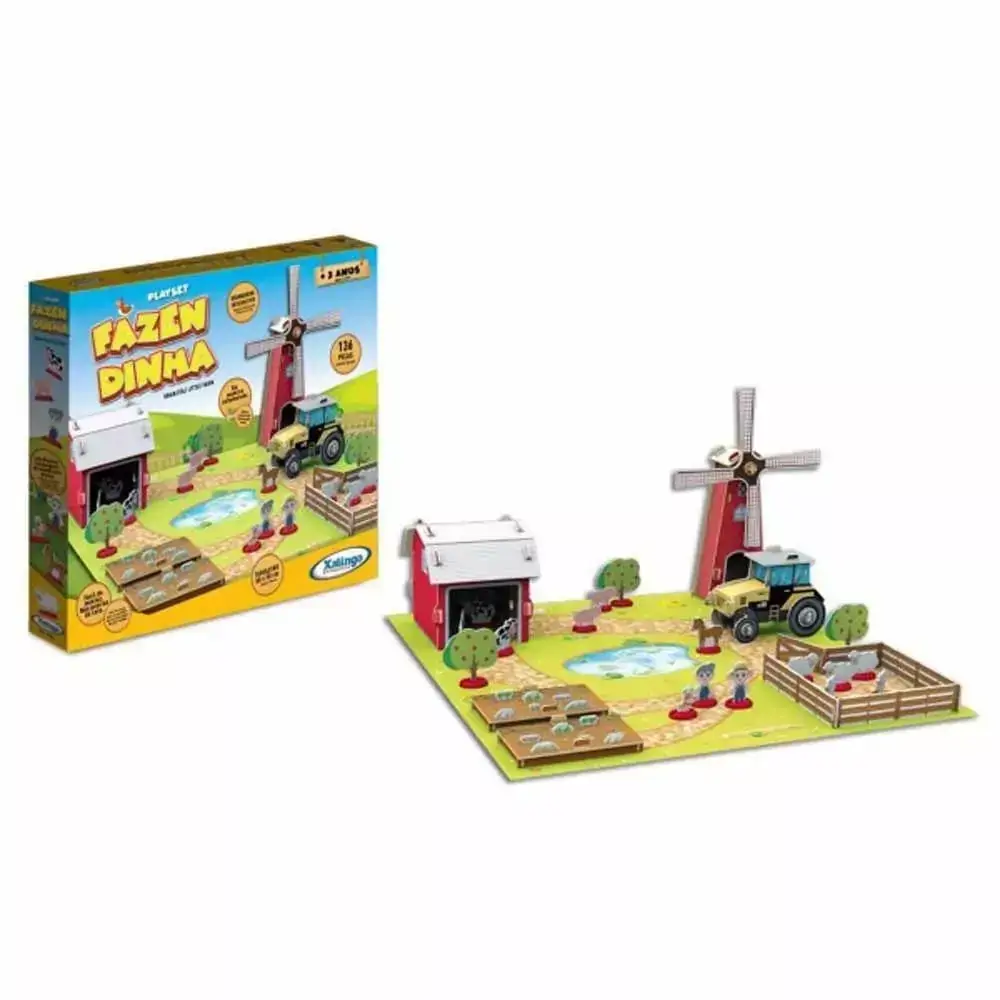 Quebra Cabeça Fazendinha Playset - Xalingo