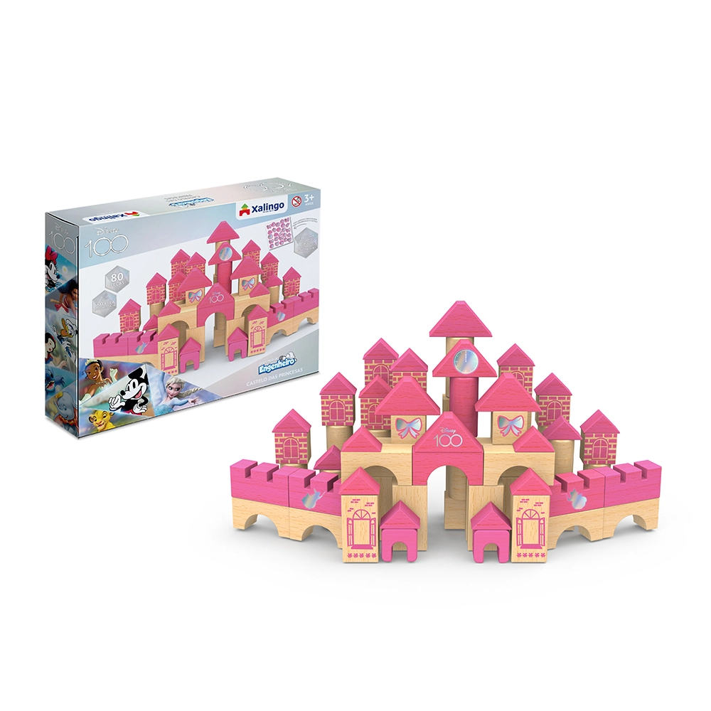 Brincando Engenheiro Castelo Das Princesas 80pcs 54632 Xalingo