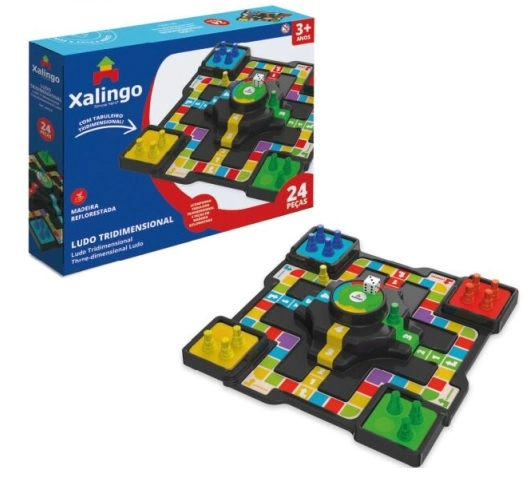 Ludo Tridimensional 24 Pecas Ref.54709 Xalingo