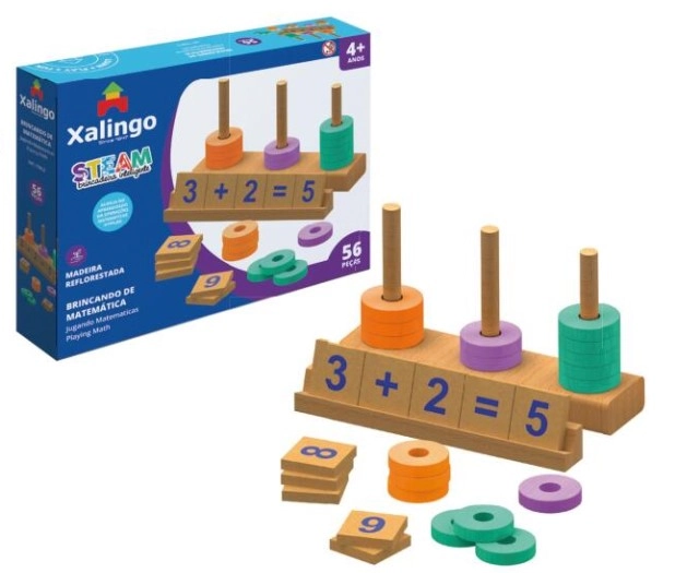 Steam Brincando De Matematica 56pcs Ref.14732