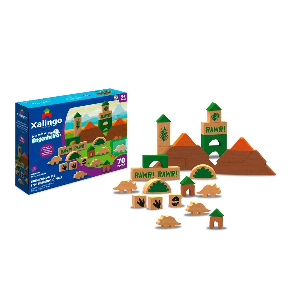 Brincando Engenheiro Dinos 17709 Xalingo