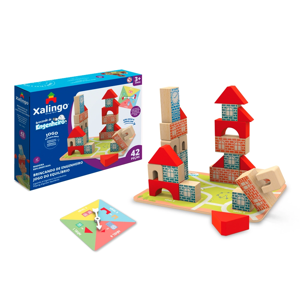 Jogo Brincando Engenheiro Equilibrio 17787 Xalingo