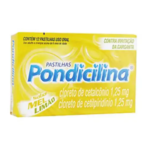 Pondicilina Caixa 12past Sb Mel Limao