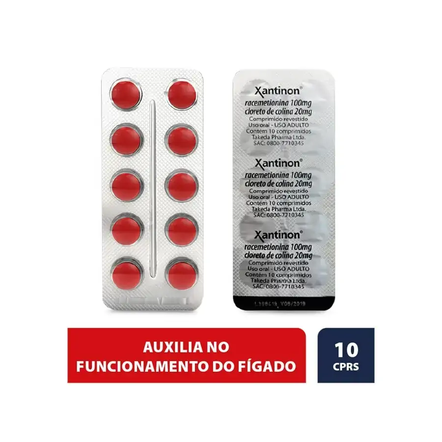 Xantinon Takeda 10 Comprimidos Revestidos
