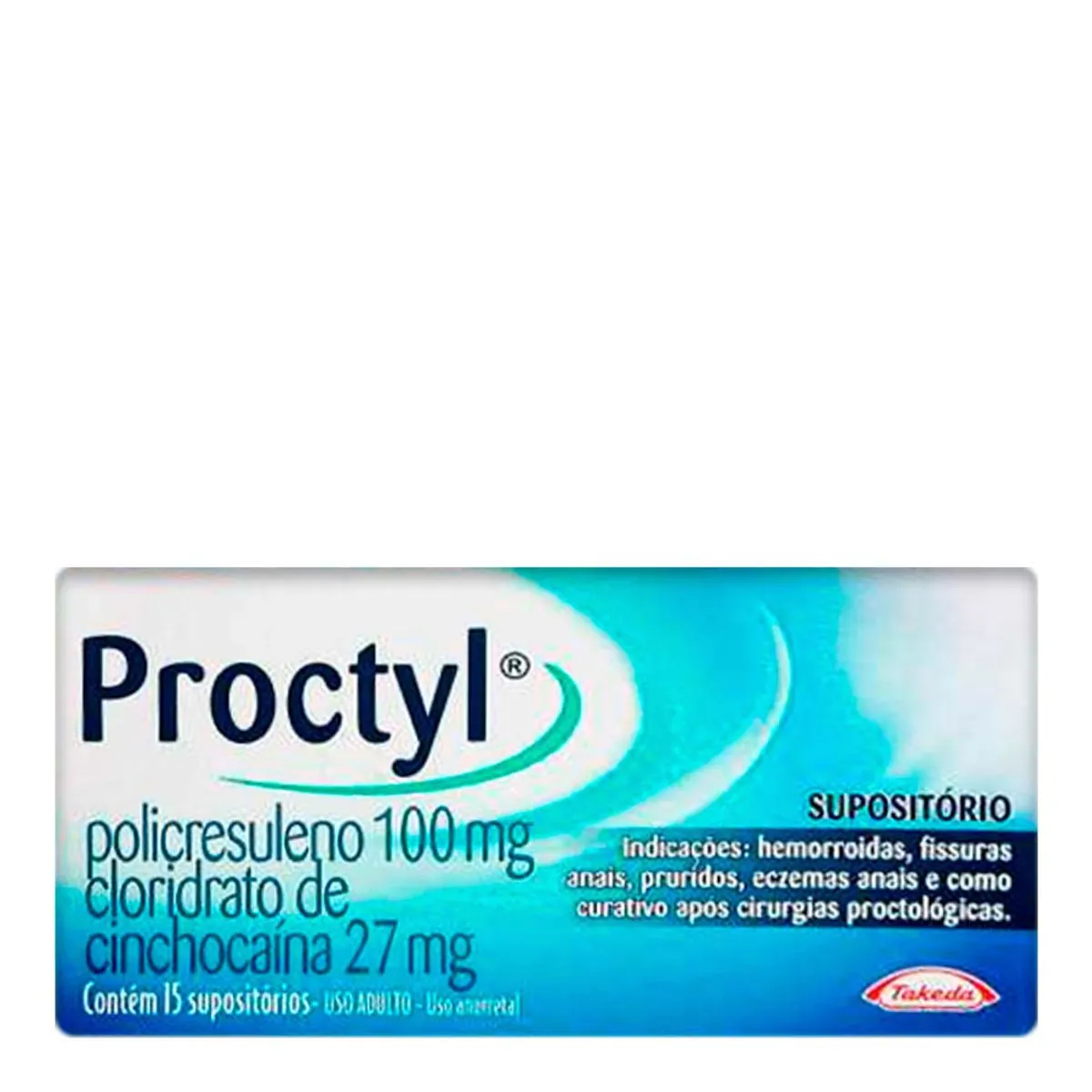 Proctyl Takeda Caixa 15 Supositórios