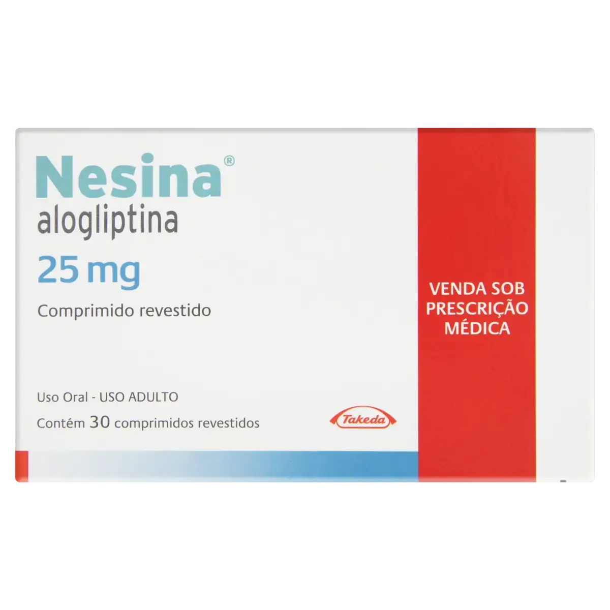 Nesina 25mg Takeda Caixa 30 Comprimidos Revestidos