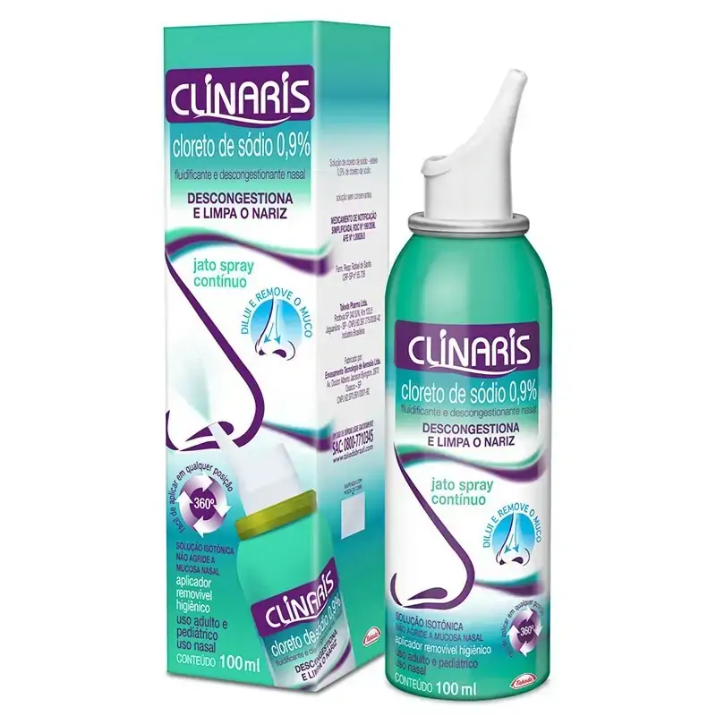Clinaris 0,9 Takeda Caixa 100ml Solução Isotônica