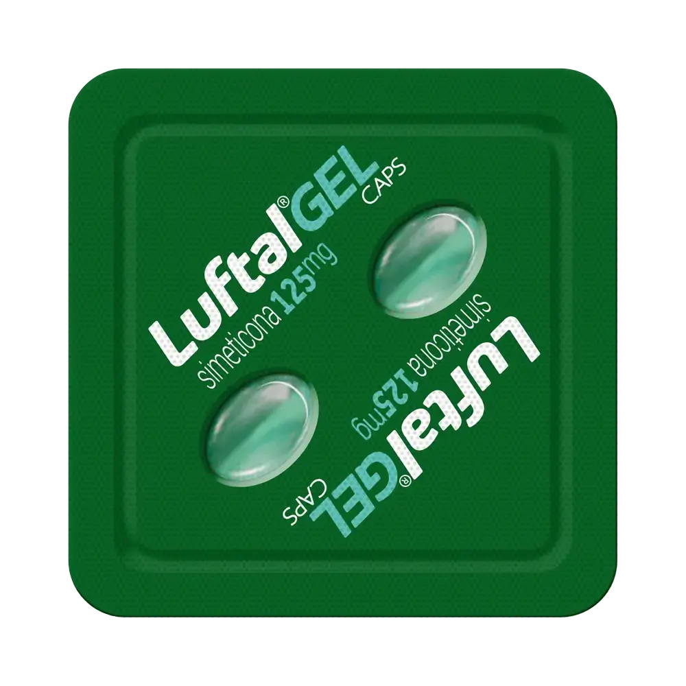 Luftal Gel 125mg Reckitt Benckiser 2 Cápsulas Gelatinosas