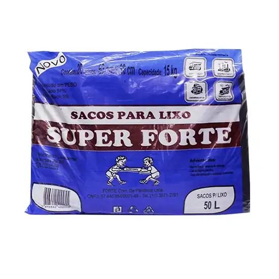 Saco P/lixo Firme 50 Lts 10 Unidade