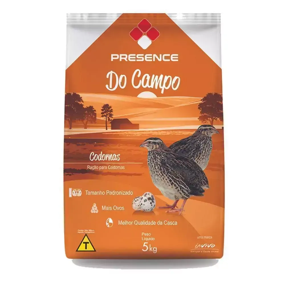 Ração para Codornas Presence 5kg