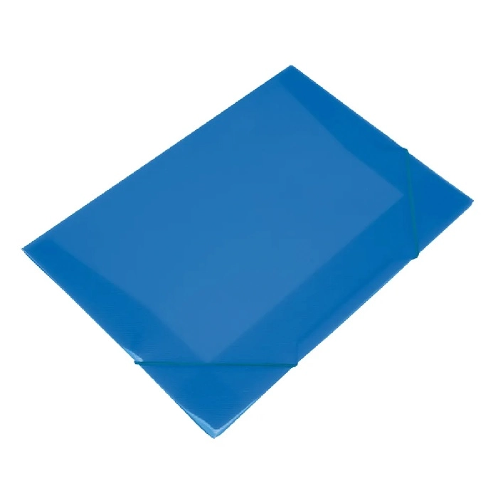 Pasta Pp Elastico Oficio Azul Und Polibras