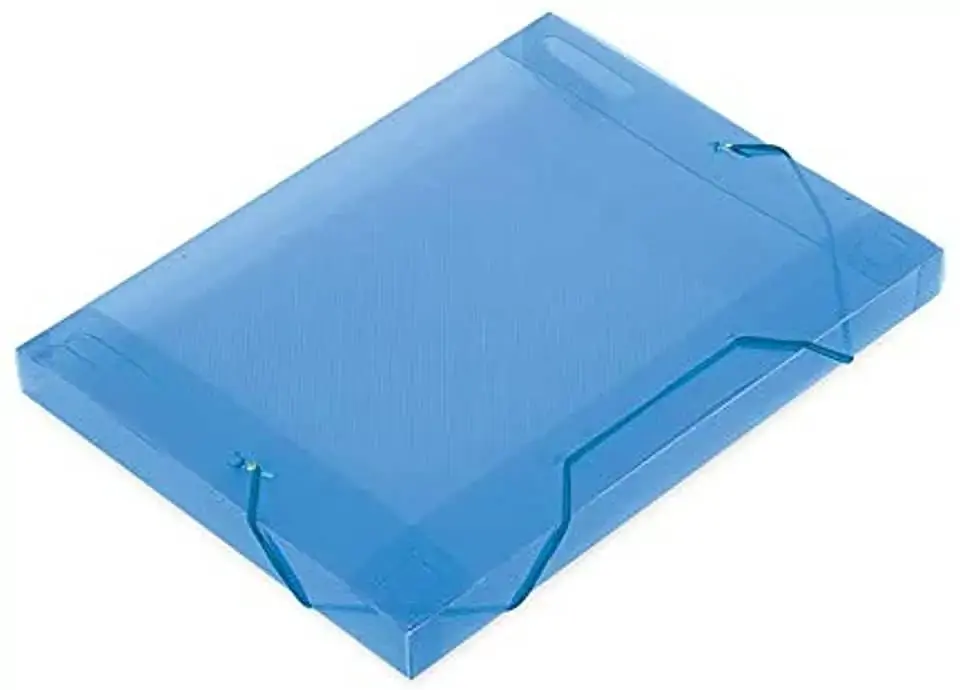Pasta Polibras Pvc 30mm Soft Azul Unidade