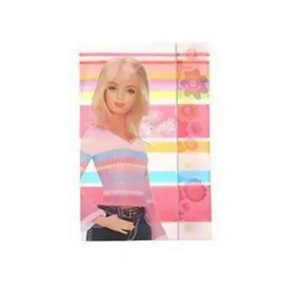 Polibras Barbie Ofício Com Aba E Elástico Polipropileno