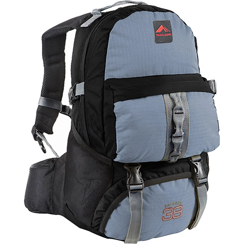 Mochila 38 Litros Cinza E Preto Trilhas E Rumos