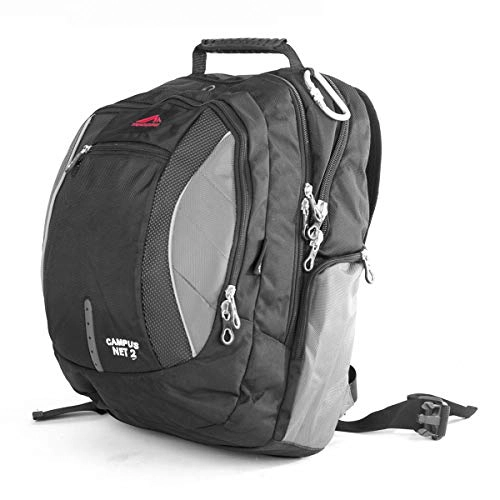 Mochila Campus Net Cinza/preto Trilhas Rumos