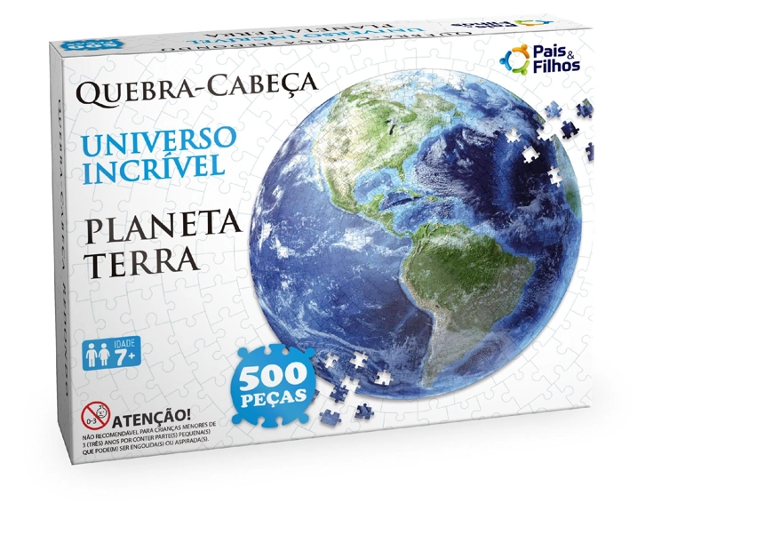 Quebra Cab Pf Planeta Terra 500pcs