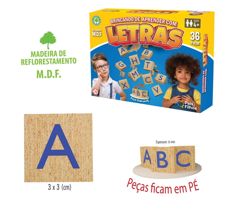 Brincando Aprender C/letras 36pca