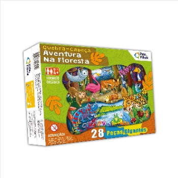 Quebra Cabeca 28pcs Gigante Aventura Na Floresta 10795.1