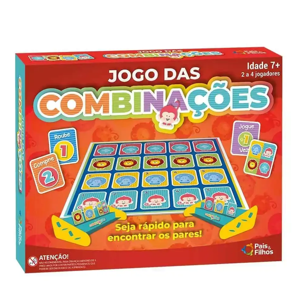 Jogo das Combinações com Animais - Pais e Filhos
