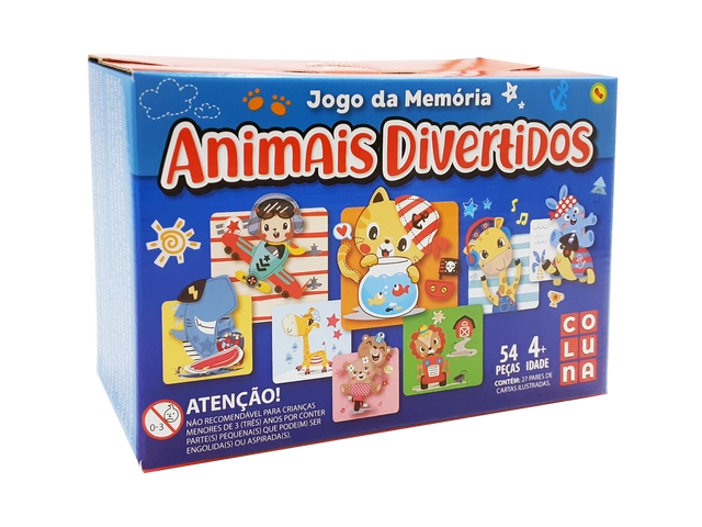 Jogo da Memoria Animais Divertidos
