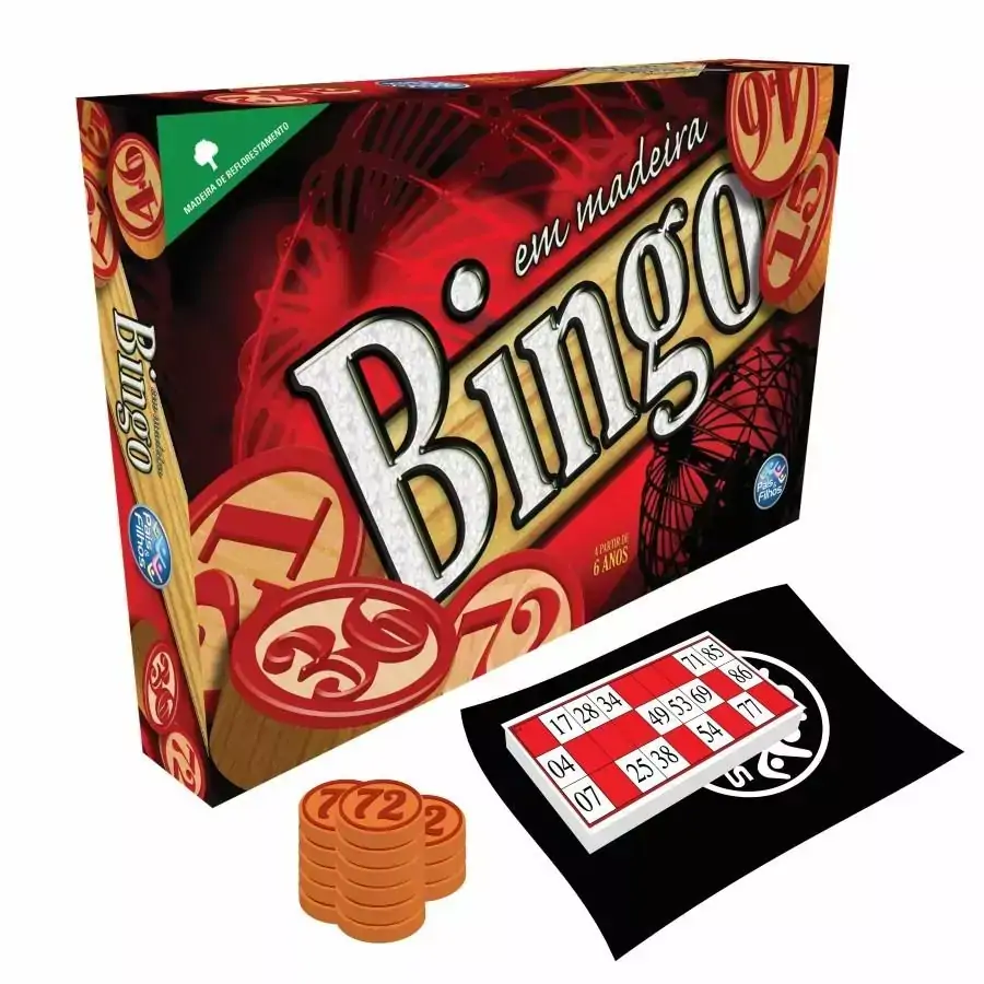 Jogo Bingo Em Madeira 2806 Pais E Filhos