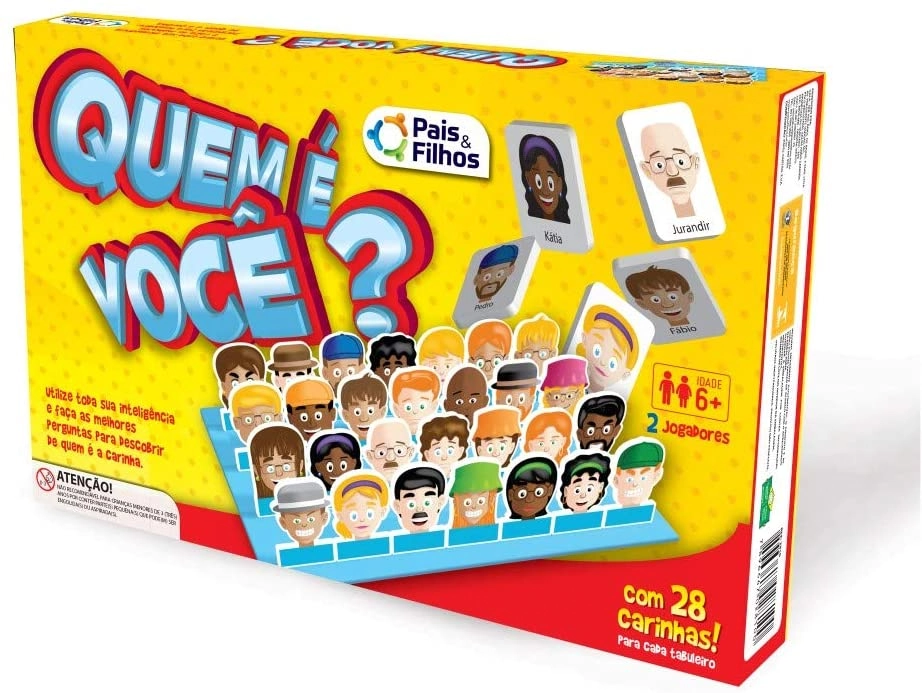 Jogo Quem é Você? - 56 Carinhas - Pais e Filhos