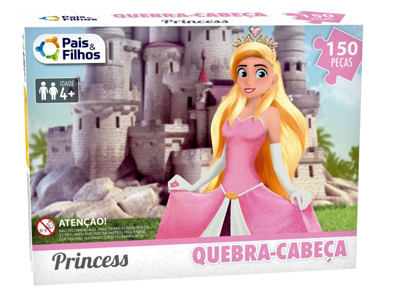 QUEBRA-CABECA Cartonado Princesas 150 Pecas